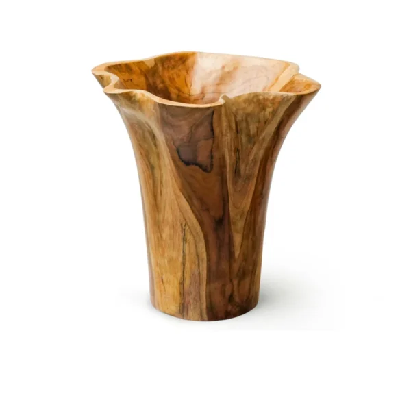 16-Inch Blooming Rootstock Teak Root Vase